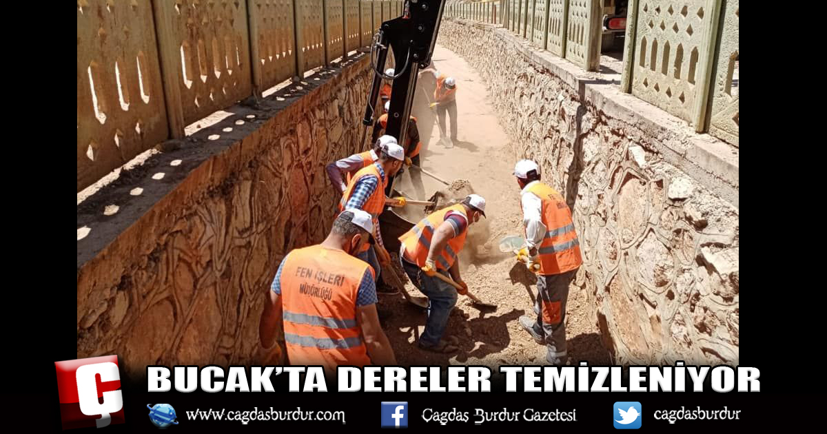 BUCAK’TA DERELER TEMİZLENİYOR