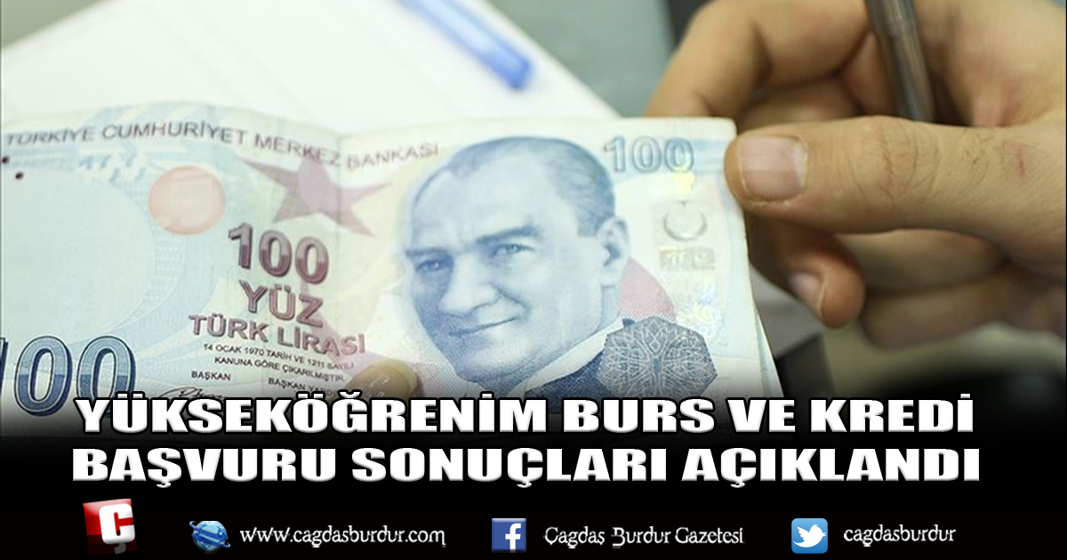 Yükseköğrenim burs ve kredi başvuru sonuçları açıklandı