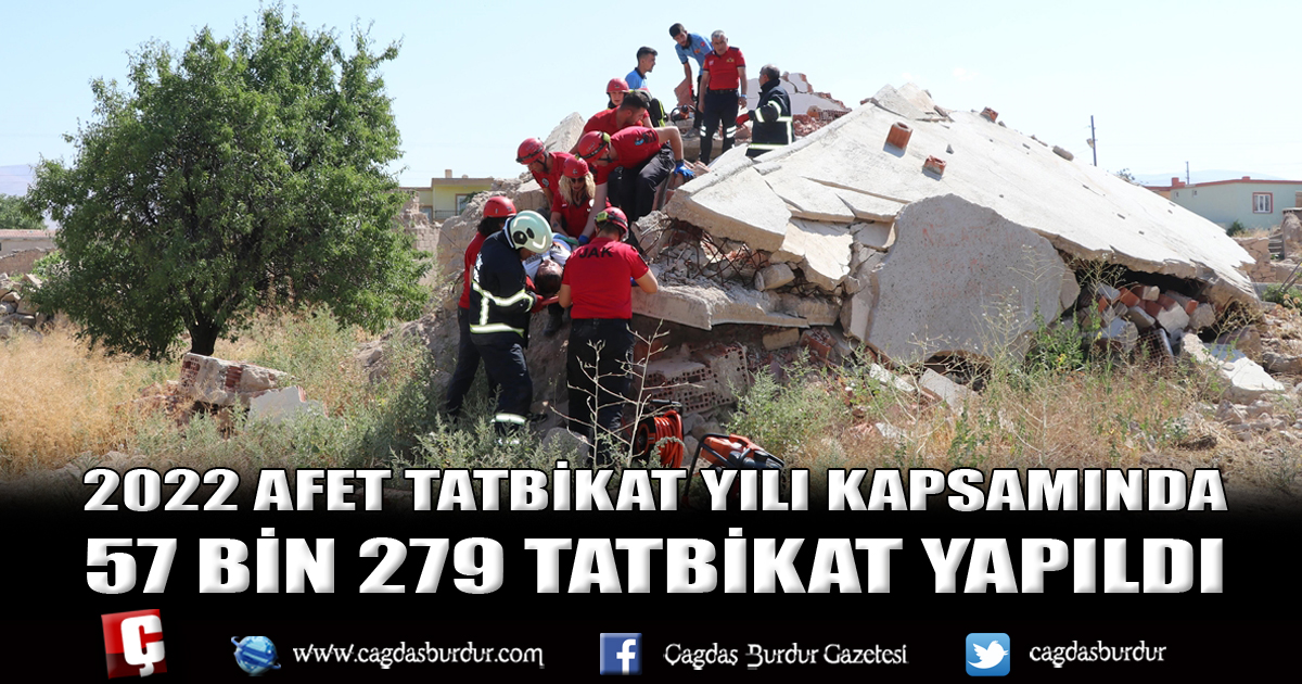 2022 Afet Tatbikat Yılı kapsamında 57 bin 279 tatbikat yapıldı