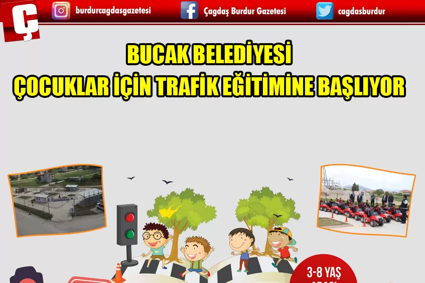 BUCAK BELEDİYESİ TRAFİK EĞİTİM PARKINDA ÇOCUKLAR İÇİN ETKİNLİKLER BAŞLIYOR