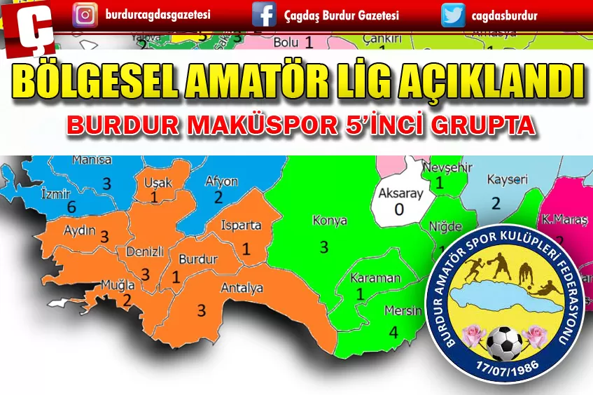 BÖLGESEL AMATÖR  LİGİ (BAL)GRUPLARI AÇIKLANDI