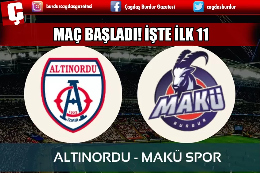 MAÇ BAŞLADI! İŞTE İLK 11