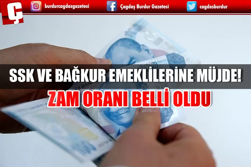 SSK VE BAĞKUR EMEKLİLERİNE MÜJDE! ZAM ORANI BELLİ OLDU