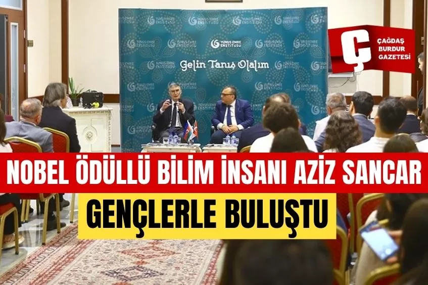 NOBEL ÖDÜLLÜ BİLİM İNSANI AZİZ SANCAR AZERBAYCAN'DA GENÇLERLE BULUŞTU