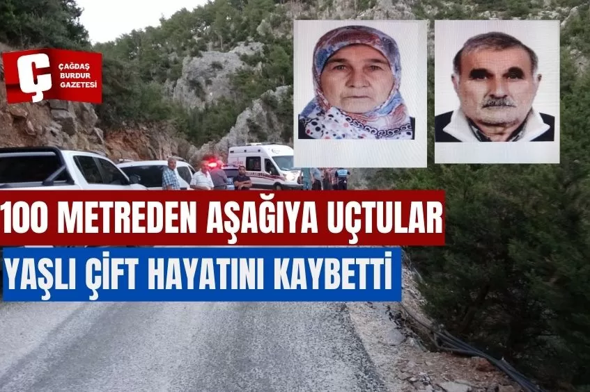 100 METREDEN AŞAĞIYA UÇTULAR: KARI-KOCA HAYATINI KAYBETTİ