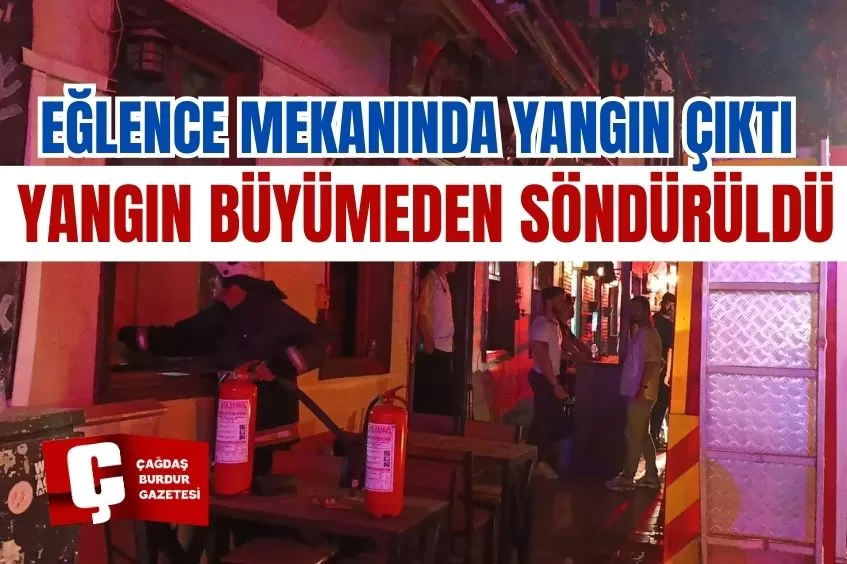 EĞLENCE MEKANINDA ÇIKAN YANGIN BÜYÜMEDEN SÖNDÜRÜLDÜ