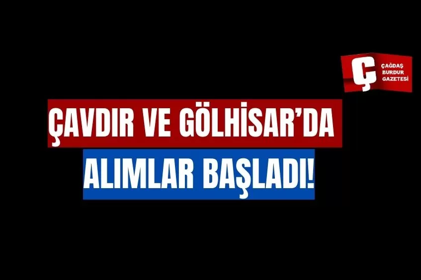 ÇAVDIR VE GÖLHİSAR'DA ALIMLAR BAŞLADI!