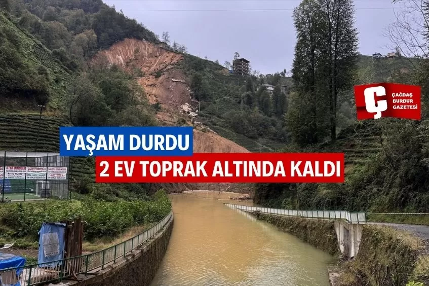 2 EV TOPRAK ALTINDA KALDI