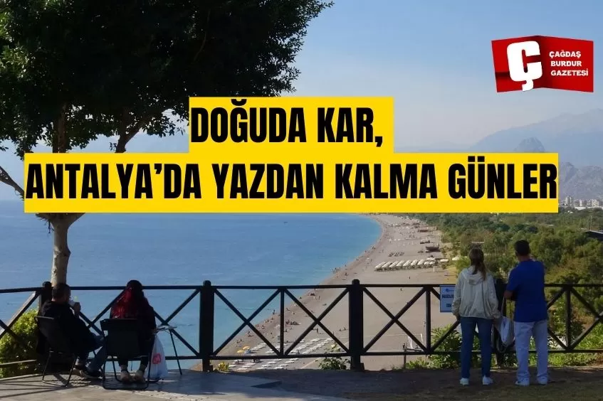 ANTALYA’DA DENİZ SUYU SICAKLIĞI, HAVA SICAKLIĞINI YAKALADI