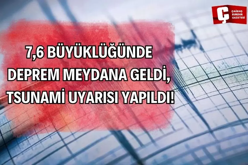 KARAYİPLER'DE 7,6 BÜYÜKLÜĞÜNDE DEPREM!