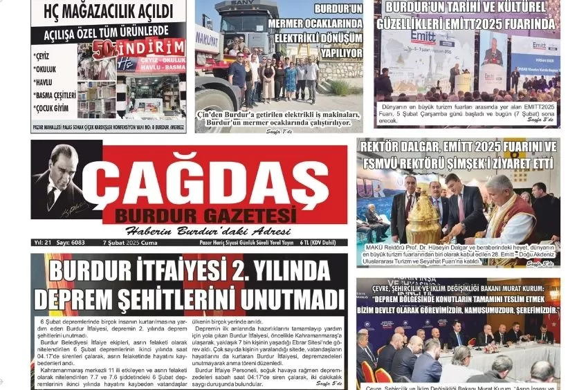 GAZETEMİZ 7 ŞUBAT 2025 TARİHLİ SAYISI 