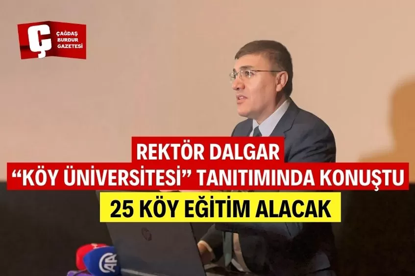 REKTÖR DALGAR  KÖY ÜNİVERSİTESİ TANITIMINDA KONUŞTU