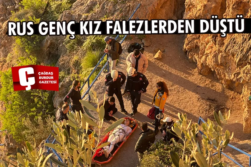 ANTALYA'DA FALEZLERDEN DÜŞEN RUS GENÇ KIZ YARALANDI