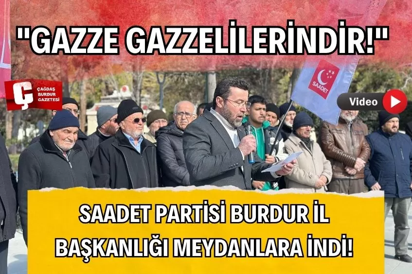  CUMHURİYET MEYDANI’NDA GAZZE İÇİN TEK YÜREK! 