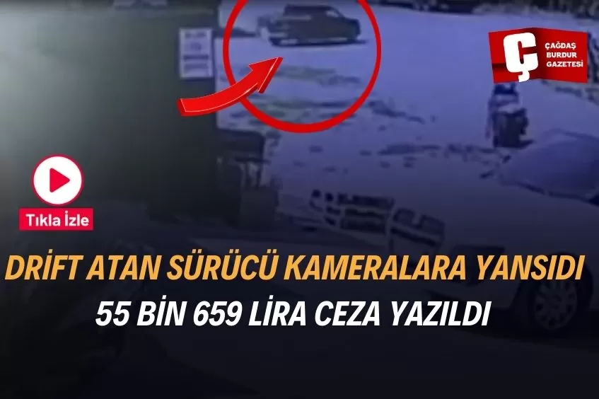 ANTALYA'DA DRİFT ATAN SÜRÜCÜYE 55 BİN 659 LİRA CEZA UYGULANDI