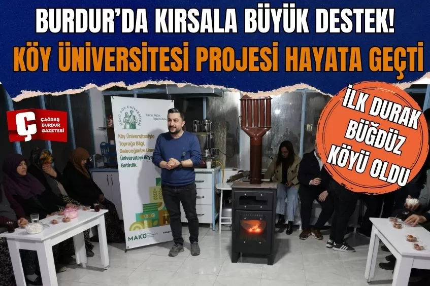 MEHMET AKİF ERSOY ÜNİVERSİTESİ KÖYLERE AKADEMİK BİLGİ TAŞIYOR