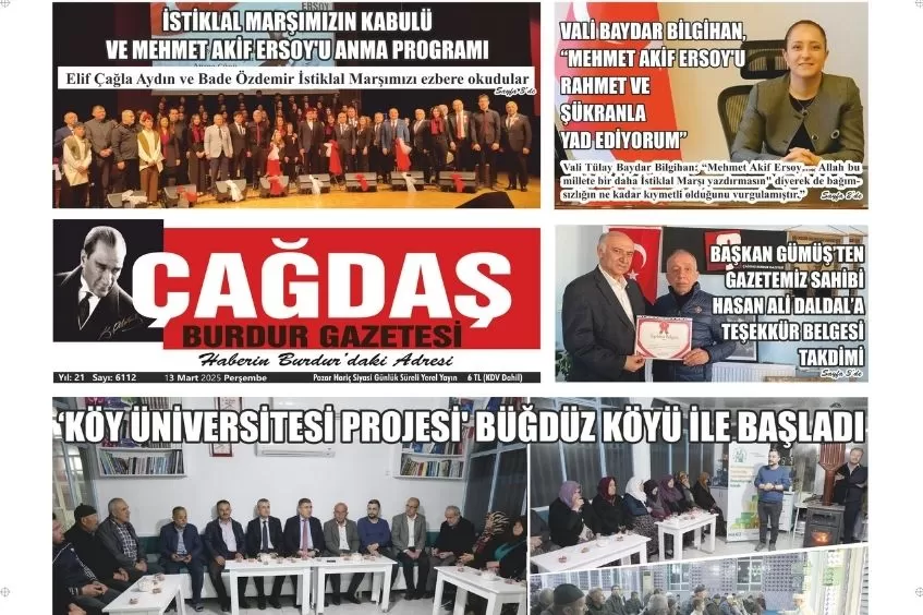 GAZETEMİZ 13 MART 2025 TARİHLİ SAYISI 