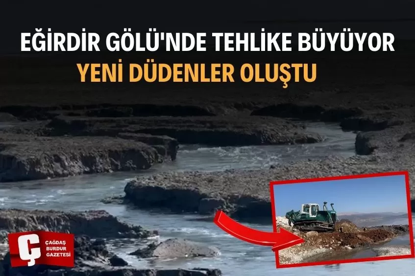 EĞİRDİR GÖLÜ'NDE YENİ DÜDENLER SU TEHLİKESİNİ BÜYÜTÜYOR