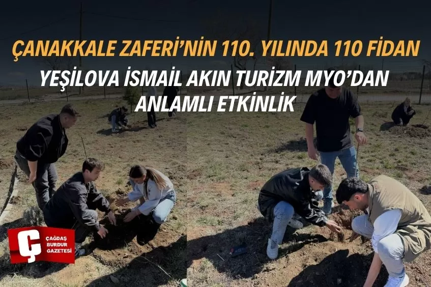 YEŞİLOVA İSMAİL AKIN TURİZM MYO ÖĞRENCİLERİNDEN ANLAMLI ÇANAKKALE ZAFERİ ANMASI