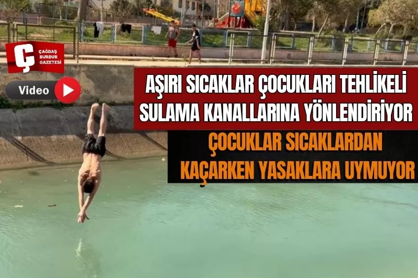 KANALDA YÜZME SEZONU AÇILDI: TEHLİKELİ VE YASAK OLMASINA RAĞMEN ÖLÜMÜNE YÜZÜYORLAR